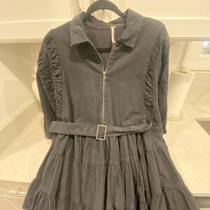 Free People Black Mini Dress